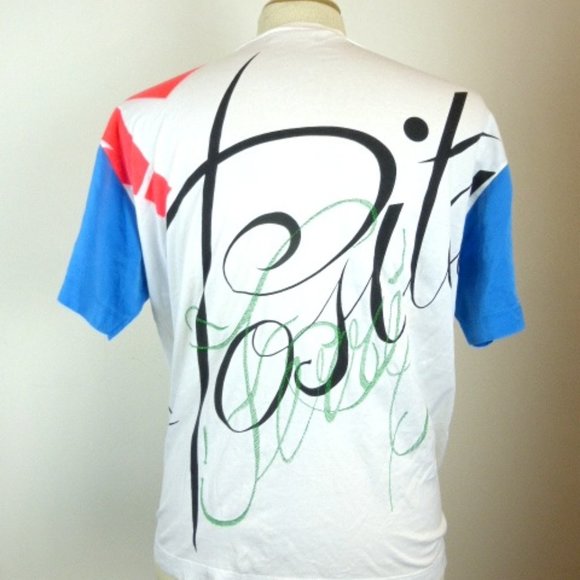 GIANFRANCO FERRE amalfi embroidered t shirt L vntg - Picture 6 of 6